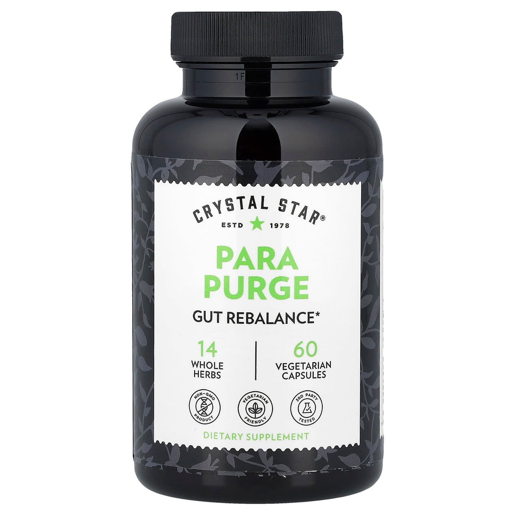 Crystal Star Para Purge: 60 Vegetarian Capsules for Gut Rebalance & Cleanse