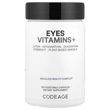 Load image into Gallery viewer, Codeage Eyes Vitamins+ with Lutein, Zeaxanthin, Astaxanthin for Optimal Vision