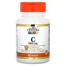 Load image into Gallery viewer, 21st Century High Potency Vitamin C 1,000mg Immune Support Antioxidant Tablets 60 Count