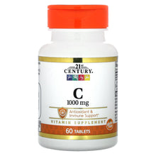 Load image into Gallery viewer, 21st Century High Potency Vitamin C 1,000mg Immune Support Antioxidant Tablets 60 Count