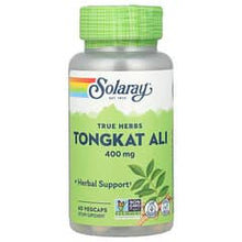 Load image into Gallery viewer, Solaray Tongkat Ali 400mg Herbal Support for Energy &amp; Stamina, 60 VegCaps