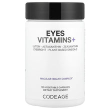 Load image into Gallery viewer, Codeage Eyes Vitamins+ with Lutein, Zeaxanthin, Astaxanthin for Optimal Vision