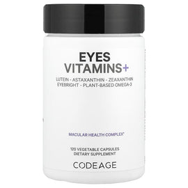Codeage Eyes Vitamins+ with Lutein, Zeaxanthin, Astaxanthin for Optimal Vision