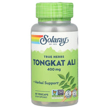 Load image into Gallery viewer, Solaray Tongkat Ali 400mg Herbal Support for Energy &amp; Stamina, 60 VegCaps