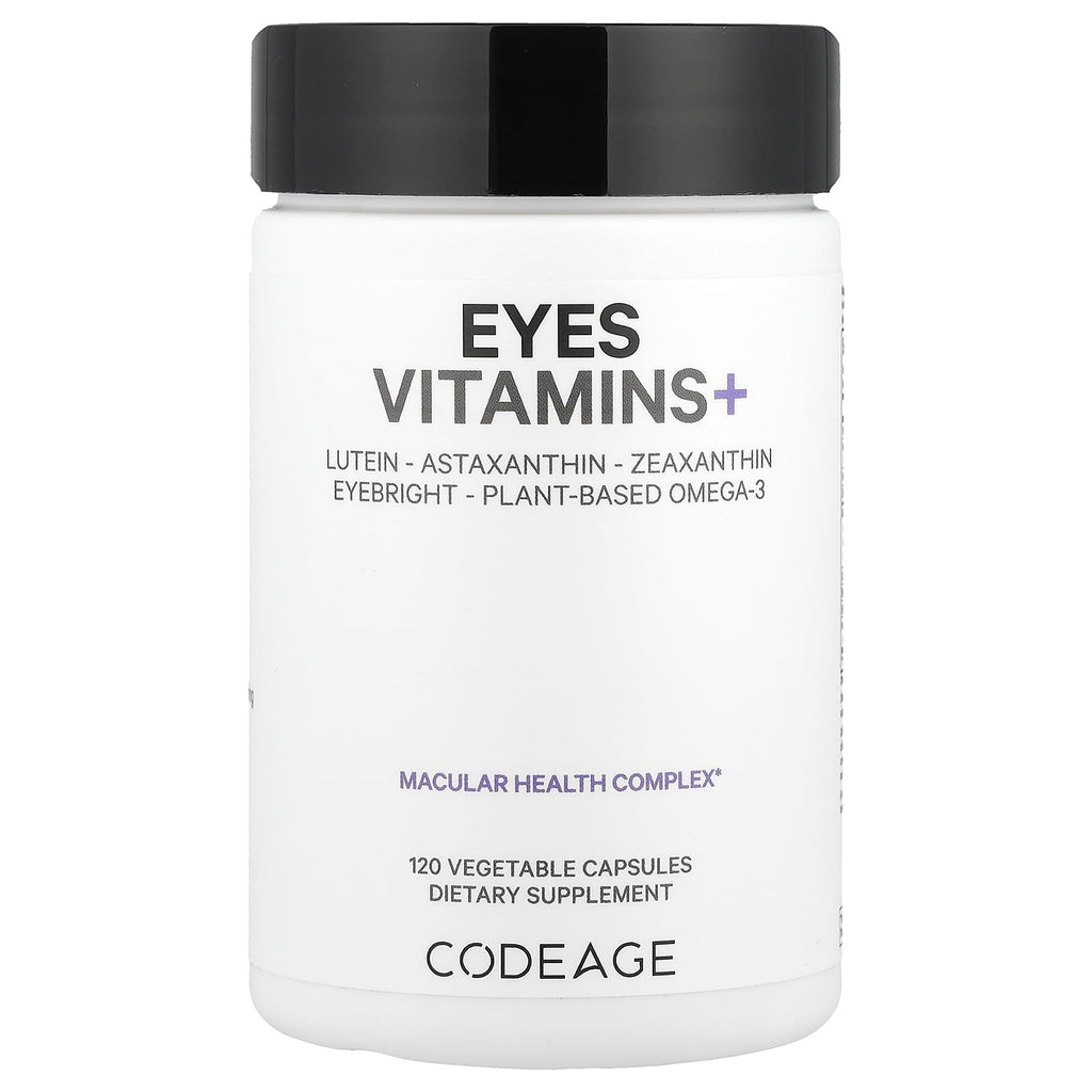 Codeage Eyes Vitamins+ with Lutein, Zeaxanthin, Astaxanthin for Optimal Vision