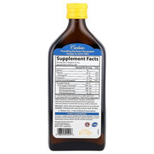 Load image into Gallery viewer, Carlson Norwegian The Very Finest Fish Oil, Natural Lemon Flavor, 16.9 fl oz