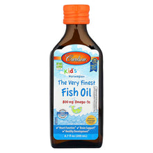 Load image into Gallery viewer, Carlson Kids Norwegian Finest Fish Oil: Natural Orange Omega-3 Liquid Supplement