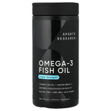 Sports Research Triple Strength Omega-3 Fish Oil Softgels, 180 Count
