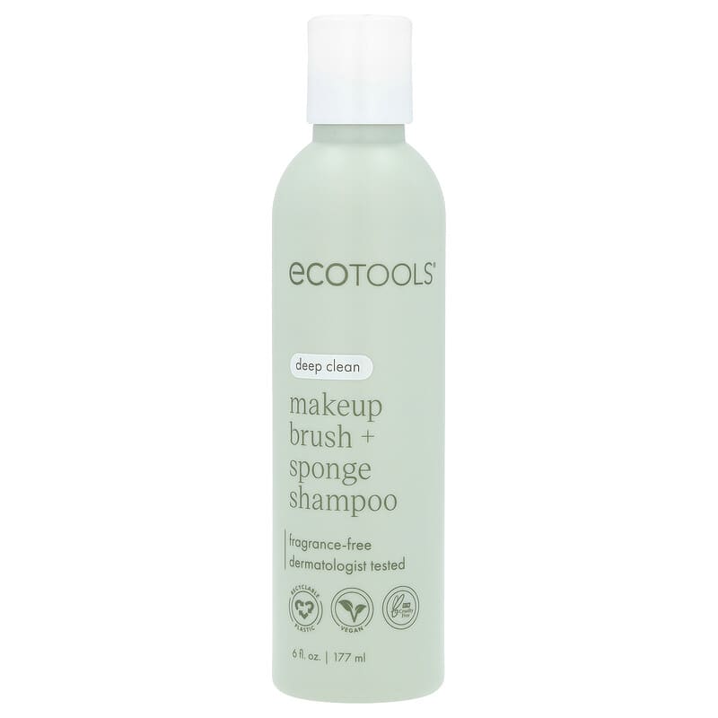 EcoTools Deep Cleansing Fragrance-Free Makeup Brush & Sponge Shampoo 6 fl oz