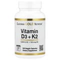 Load image into Gallery viewer, California Gold Nutrition Vitamin D3 + K2 MK-7, 180 Veggie Capsules