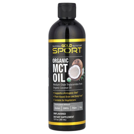 California Gold Nutrition Sport Organic MCT Oil: Unflavored Keto Brain & Body Fuel