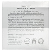 Load image into Gallery viewer, Secret Key Snow White Cream: Niacinamide Brightening Facial Moisturizer for Even Skin Tone