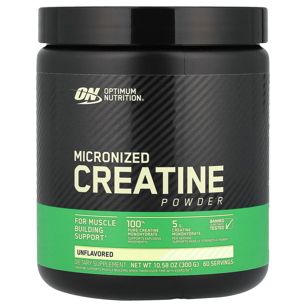 Optimum Nutrition Pure Micronized Creatine Powder, Unflavored, Muscle Building Support