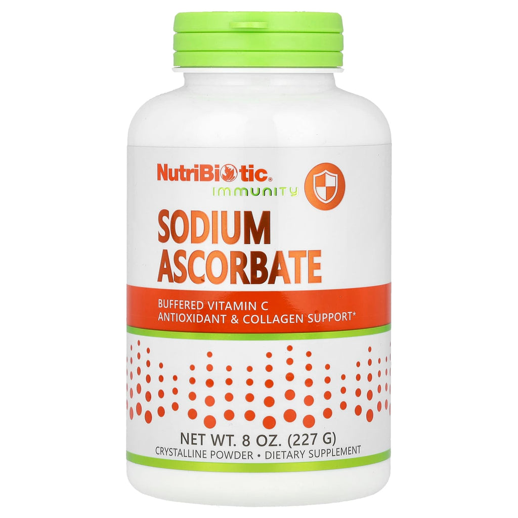 NutriBiotic Buffered Sodium Ascorbate Crystalline Powder for Immunity & Collagen Support