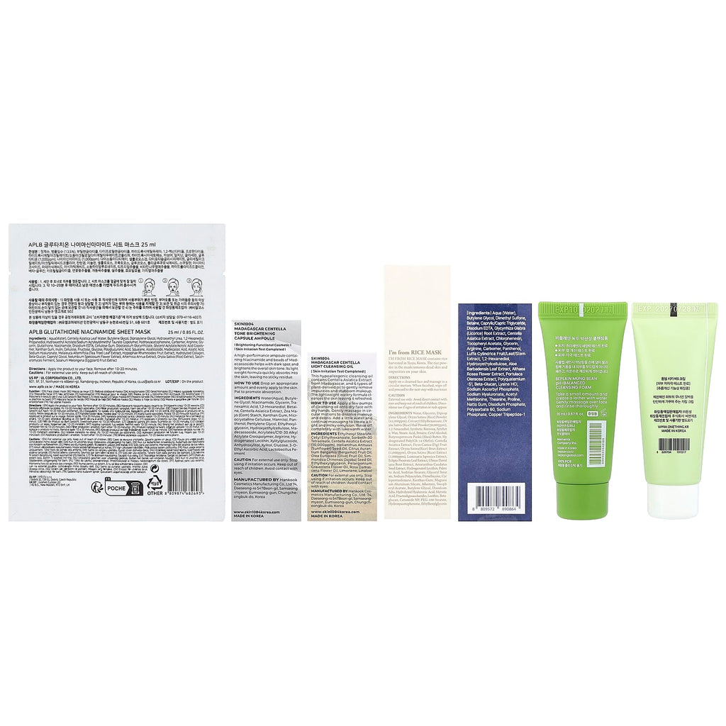 iHerb Exclusive Korean Beauty 8-Item Collection Bag: Hydrating Skincare Essentials Set