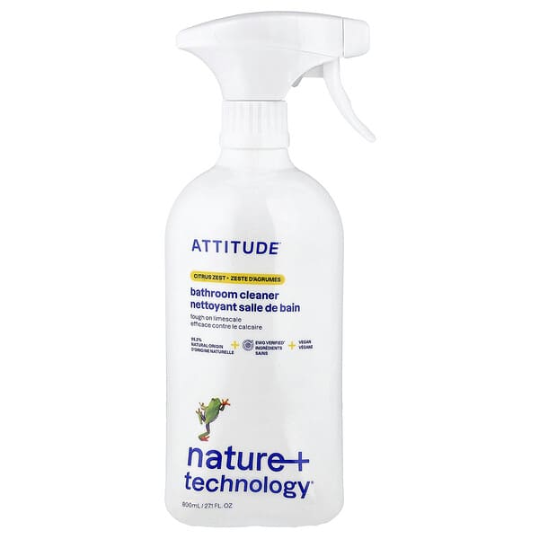 ATTITUDE Citrus Zest Nature and Technology Bathroom Limescale Grime Cleaner