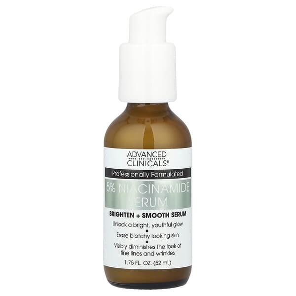 Advanced Clinicals 5% Niacinamide Brightening Serum for Youthful Smooth Skin