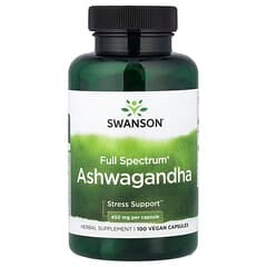 Swanson Full Spectrum Ashwagandha: 100 Vegan Capsules, 450mg for Stress Support