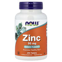 Load image into Gallery viewer, NOW Foods Zinc 50mg: High Potency Immune Support &amp; Healthy Skin Tablets