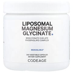 Codeage Liposomal Magnesium Glycinate: High Absorption Vegan 240 Vegetable Capsules