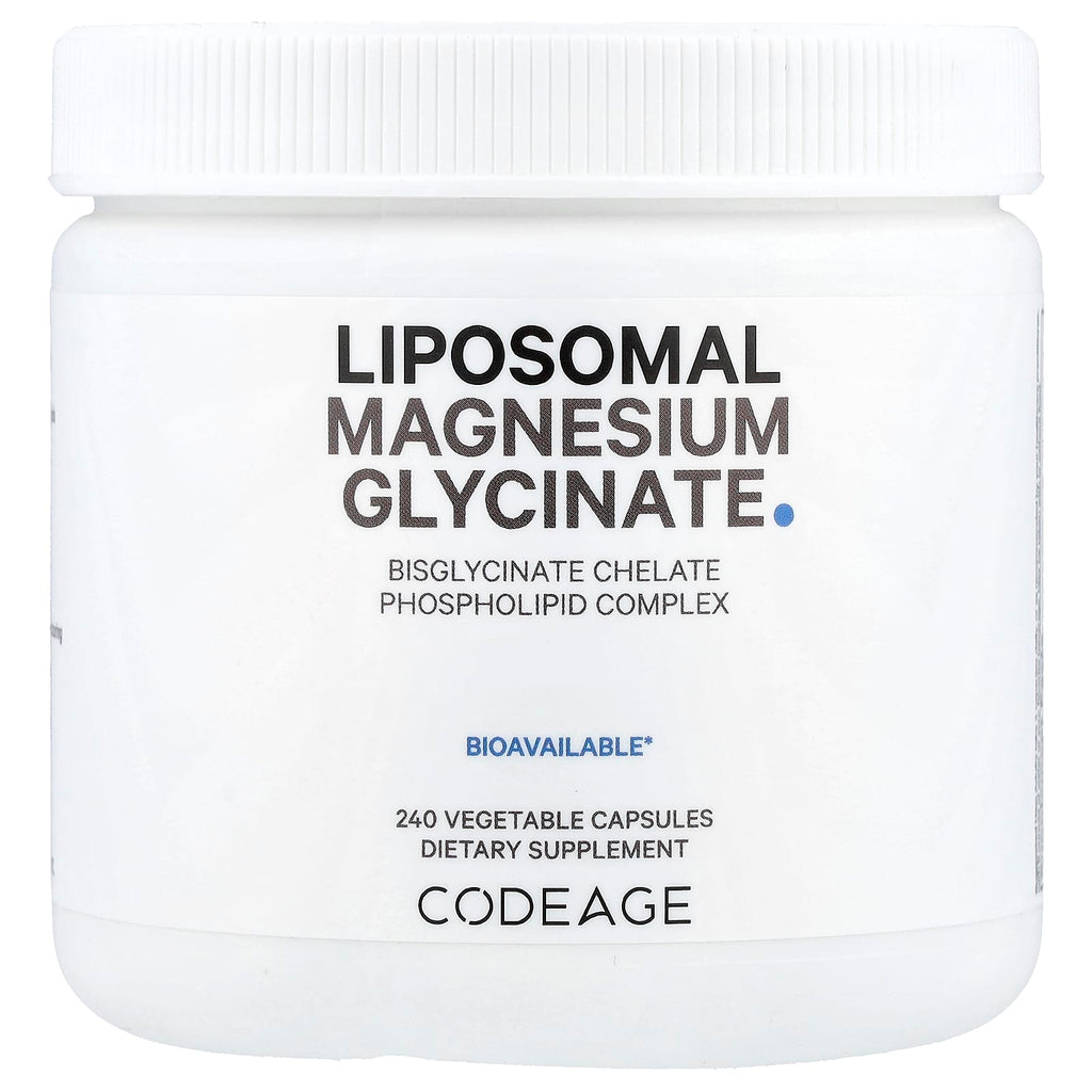 Codeage Liposomal Magnesium Glycinate: High Absorption Vegan 240 Vegetable Capsules