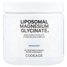 Load image into Gallery viewer, Codeage Liposomal Magnesium Glycinate: High Absorption Vegan 240 Vegetable Capsules