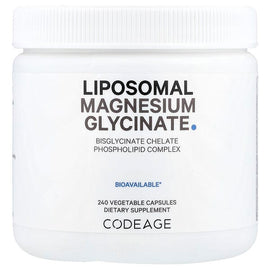 Codeage Liposomal Magnesium Glycinate: High Absorption Vegan 240 Vegetable Capsules