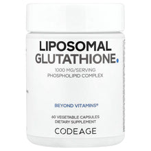 Load image into Gallery viewer, Codeage Liposomal Glutathione 500mg, 60 Vegetable Capsules for Antioxidant Support