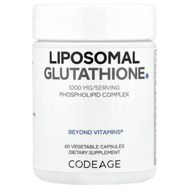 Codeage Liposomal Glutathione 500mg, 60 Vegetable Capsules for Antioxidant Support