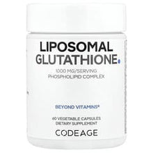 Load image into Gallery viewer, Codeage Liposomal Glutathione 500mg, 60 Vegetable Capsules for Antioxidant Support