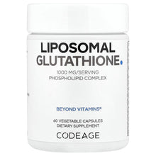 Load image into Gallery viewer, Codeage Liposomal Glutathione 500mg, 60 Vegetable Capsules for Antioxidant Support