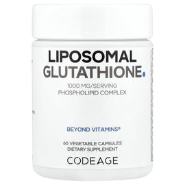 Codeage Liposomal Glutathione 500mg, 60 Vegetable Capsules for Antioxidant Support