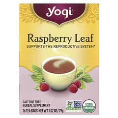Yogi Tea Raspberry Leaf Caffeine-Free Herbal Tea Bags for Reproductive Health