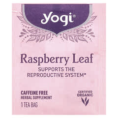 Yogi Tea Raspberry Leaf Caffeine-Free Herbal Tea Bags for Reproductive Health