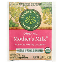 Load image into Gallery viewer, Organic Mother&#39;s Milk Lactation Tea with Fennel &amp; Fenugreek, Caffeine-Free Herbal