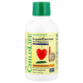 Delicious Natural Orange Liquid Calcium Magnesium for Kids' Bone Health & Growth