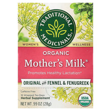Load image into Gallery viewer, Organic Mother&#39;s Milk Lactation Tea with Fennel &amp; Fenugreek, Caffeine-Free Herbal