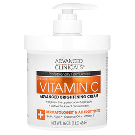 Advanced Clinicals Vitamin C Brightening Cream - Reduce Age Spots & Discoloration