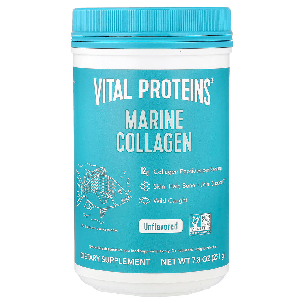 Vital Proteins Marine Collagen Powder: Unflavored, Wild-Caught for Skin, Hair, Joint Support