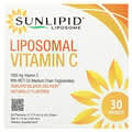 Sunlipid 1000mg Liposomal Vitamin C with MCT Oil, 30 Naturally Flavored Packets