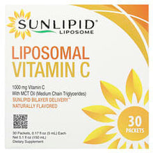 Load image into Gallery viewer, Sunlipid 1000mg Liposomal Vitamin C with MCT Oil, 30 Naturally Flavored Packets