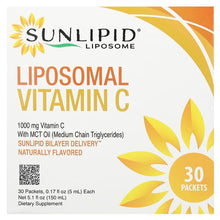 Load image into Gallery viewer, Sunlipid 1000mg Liposomal Vitamin C with MCT Oil, 30 Naturally Flavored Packets