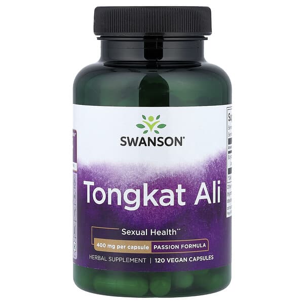 Swanson Tongkat Ali 400mg Vegan Capsules: Male Sexual Health & Libido Support