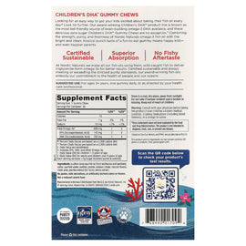 Nordic Naturals Children's DHA Gummy Chews: Tropical Punch, Omega-3 Brain & Immune Support