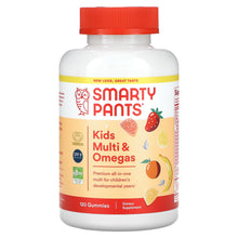 Load image into Gallery viewer, SmartyPants Kids Multi &amp; Omegas: Essential Vitamins, DHA, EPA, &amp; D3 Gummies