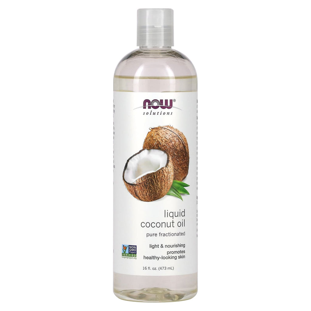 NOW Foods Fractionated Liquid Coconut Oil - Pure, Light, Versatile Skin & Hair Moisturizer