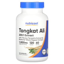 Load image into Gallery viewer, Nutricost High Potency Tongkat Ali 200:1 Extract, 120 Capsules for Men&#39;s Health