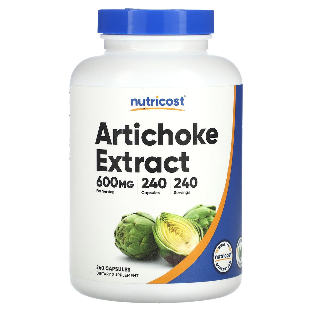 Nutricost Artichoke Extract 600mg High Potency Liver Detox Support Capsules