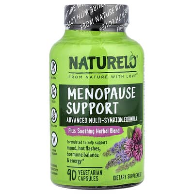 NATURELO Menopause Support: Advanced Herbal Blend for Hot Flashes, Mood