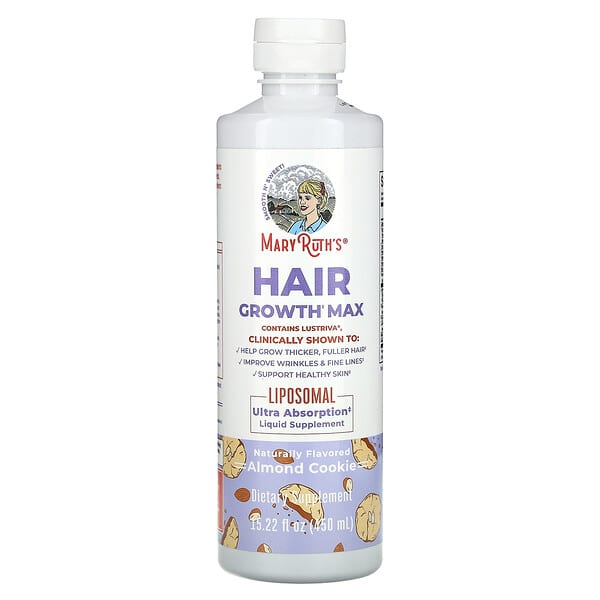 MaryRuth's Hair Growth Max Liposomal Almond Cookie: Thicker Hair & Skin Support
